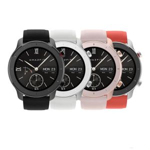 Смотреть Amareffit Gtr Smart Watch 42 -мм дифтановый силиконовый полоса 5ATM водонепроницаемые GPS Intelligent Sport Smart Wwatch Smart Wwatch Global версия