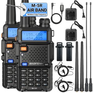 12 baofeneng m5r hava bandı walkie talkie tam kablosuz kopya frekansı uzun menzilli vhf uhf uv5r k5 portatif jambon iki yönlü radyo 240326