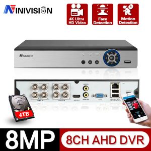 Kaydedici Yeni DVR 8 Kanal Video Kaydedi H.265+ 5MP 4MP 1080P 8CH 5 CCTV XVI TVI CVI IP Kamera için 3G WiFi Fonksiyonlu 1 Hibrit DVR