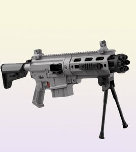 M416 Elektrikli Manuel 2 Mod Gatling Yumuşak Bullet Toy Taban Blaster Launcher Atış Modeli Tüfek Keskin Nişancı Yetişkinler için Sniper Sniper