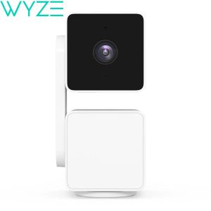 Kameralar Wyze Cam Pan V3 Kapalı/Dış Mekan 1080p Akıllı Güvenlik Kamerası Bebek Evcil Hayvan, Renkli Gece Görüşü, Alexa Google Asistan ile Çalışır