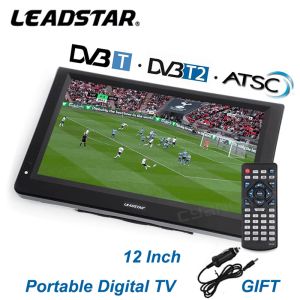 Игроки Leadstar D12 12 -дюймовый светодиодный HD Digital Player AC3 DVBT T2 ATSC Digital Analog Television Portable Mini Small Car TV MONOMER MONITOR