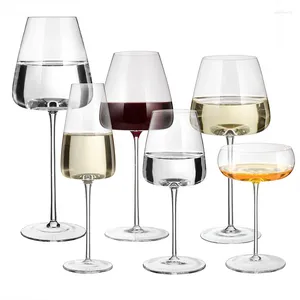Şarap Gözlükleri Kurşunsuz Kristal Goblet Kırmızı Cam Dışbükey Better Bordo Bordeaux Şampanya Üzüm Düğün Doğum Günü Çift Hediye