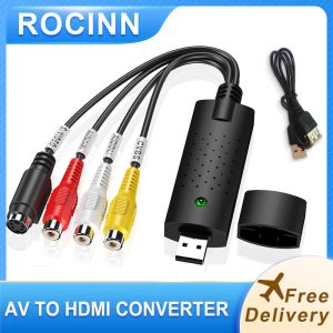 Cartões de venda quente!Chegada USB 2.0 EasyCap Capture 4 Channel Video TV DVD VHS Audio PC Capture Adapt Card Video Video DVR Converter