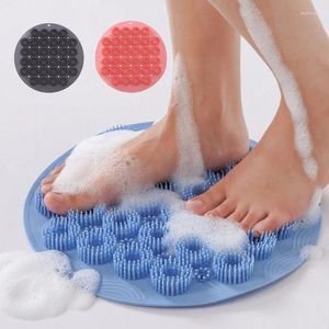 Коврики для ванн без скольжения массаж кисти для ванной комнаты душ мягкая силиконовая нога с присадкой для мытья очистка