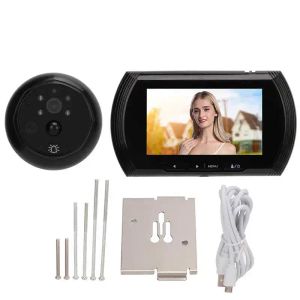 Kapı Zilleri Video Kapı Viewer 2MP 1080p Gece Antitheft 170 Derece Geniş Açılı 4.5in LCD Ekran Elektronik Peephol Ev için Kapı Zili