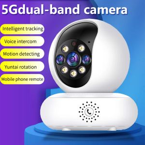 Kamera 1080p Dual 2.4/5G WiFi IP -Kamera Smart Home Security Security CCTV -System Bewegung Tracking Voice Intercom Mobile Remote -Ansicht Babyphone