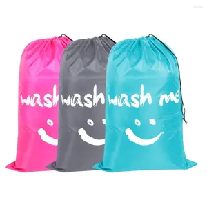 Çamaşır çantaları naylon katlanabilir katlanabilir kirli giysiler depolama yıkama çanta sepeti
