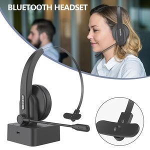 На ушную гарнитуру Bluetooth с микрофоном для домашнего офиса онлайн класс для ПК Call Center Skype Сотовый телефон Voip автомобильный автомобиль.