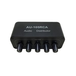 Аксессуары Top Dreats Stereo Audio Mixer 1 Вход 5 Вывод Многоканальный аудио -источник интерфейса RCA для усилителей питания