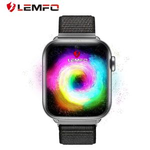 Saatler lemfo lem10 akıllı saat erkekleri 4G internet android wifi bluetooth kalp atış hızı monitör medya oyuncusu video çağrısı spor Samrtwatch