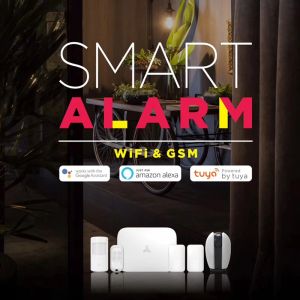 Kitler Tuya Alarm WiFi Kablosuz Ev Güvenlik Alarmı GSM Intrader Alarm Sistemi Akıllı Uygulama Desteği Alexa Google Home Ses Kontrolü