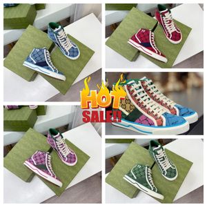 2024 New Top Luxury Tennis 1977 Canvas Casual Designer Designer Women Shoe Italy Green и Red Blue Web Stripe Rubber Sole для растягивания хлопкового с низкой платформой Top Men Sneaker