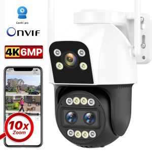 Kameralar 4K HD IP Kamera 10x Zoom Güvenlik PTZ Hızlı Kubbe WiFi Kamera Kablosuz Kablolu Gözetim Açık CCTV Gözetim Camhipro P2P