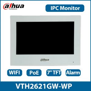 Monitör Dahua İnterkom Hoparlör kapı zili 7inch kapasitif dokunmatik ekran ip wifi kapalı monitör poe video intercom vth2621gwwp