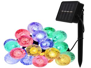 LED String 16 4ft 30 LEDS Kristal Küre Top Güneş Işığı Dış Bahçe Veranda Partisi Noel Peri Li26378441