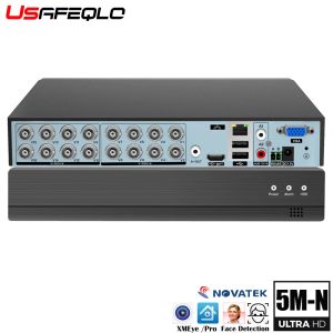 Otomasyon 16CH 8CH 4CH 5MPN AHD DVR AI H.265 Hibrid 5 Megapiksel NVR 2MP 5MP AHD/TVI/CVI/XVI/IP Kameralar için Dijital Video Kaydedici