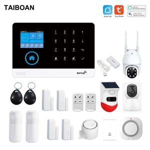 Комплекты Taiboan Wireless Wi -Fi GSM Home Security System для 433 МГц Tuya Smart Life Hous