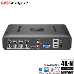 Kaydedici 8CH 4KN 2K 5MP AHD DVR AI H.265 Hibrid 8 Megapiksel NVR 2MP 4MP 5MP 8MP AHD/TVI/CVI/XVI/IP Kameralar İçin Dijital Video Kaydedici