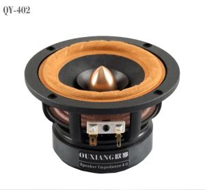 Hoparlörler 1 Parça Ouxiang QY402/QS402 4 '' Tam Frekans Hoparlör Sürücü Özel Kumaş Süspansiyon Karışık Kağıt Koni 4/8ohm 25W