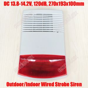 Siren Outdoor Wired Security Flash Srobe Siren Sound Light 13.814.2V Красный фонарик с фонариком