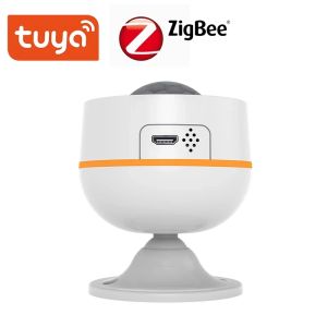 Детектор TUYA ZIGBEE 3.0 PIR Детектор движения Детектор батарея Строительный 5V 1A USB Power Power присутствие человека беспроводное датчик Smart Life приложение
