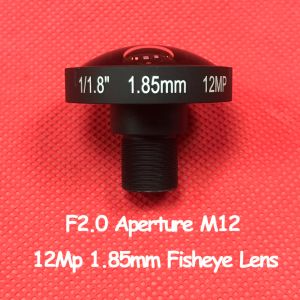 Parçalar 12 Megapiksel 1.85mm Lens Geniş Açısı 185 Derece 1/1.7inch F2.0 M12 MONTAJ 12MP IR Fisheye Lens Güvenlik AHD TVI CVI IP Kamera