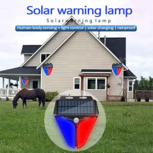 Automazione Smart Motion Sensor Home Yard Outdoor Wireless Solar Strobo Light Sirena Sistema di protezione della lampada di allarme impermeabile Sistema di protezione della sicurezza