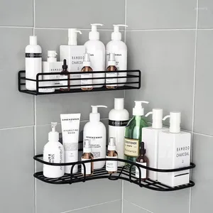 Yatak Setleri 1/2pcs Banyo Raf Duş Duvar Montajı Şampuan Depolama Tutucu Emme Kupası Delme Yok Mutfak Aksesuarları