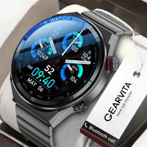 Saatler Akıllı İzleme 3mate 1.5 inç gerçek tam ekran 454*454 Ultrahd NFC GPS Track Ecg IP68 Gece Işık Modu Erkekler Spor Smartwatch