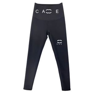 Tasarımcı Yüksek kaliteli streç yoga pantolon fitness pantolon moda mektup logo baskılı yüksek bel sıkı streç ince pantolon