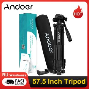 Моноподы Andoer TTT663N Камера штативой для телефона 57,5 дюйма Tripode Para Camara для DSLR SLR Cammorder с Carry Bag Phone Crain Ru Ru