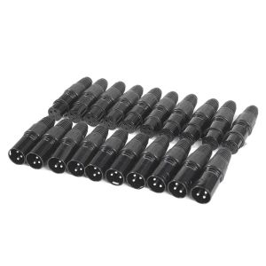 Teile 20pcs 3Pin XLR Männlich an weibliche Mikrofonverlängerungskabel -Kabelmikrofonkabel Plug Audio Socket Mic Audio Connector Adapter