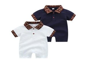 Baby Boy Romper Clothing Summer Newborn Компьют для детской хлопчатобумажной одежды младенец One Piece Romper Outfit996445