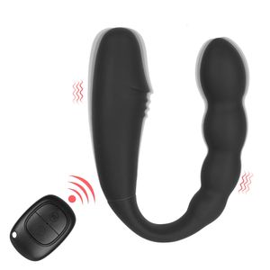 Беспроводной контроль U-образный дилдо G Spot Vagina Clit Anal Massage Double Head Vibrators Взрослые 18 секс-игрушки для женщин 240401
