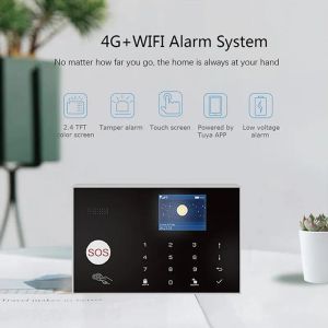 Комплекты 4G Wi -Fi GSM Беспроводная система безопасности безопасности с приложением Tuya Amazon Alexa Google Home Ifttt Voice Control IP -камеры Мониторинг видео