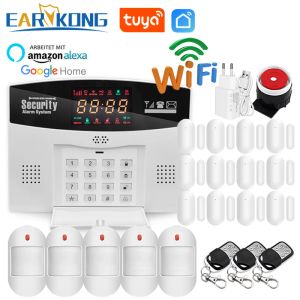 Doorbells Tua Wifi Ana Sayfa Hırsız Alarm Sistemi Akıllı GSM Güvenlik Alarmı 8 Diller Kapı Açık Hareket Dedektörü Uygulaması Kapı Zili Yerleşik Siren