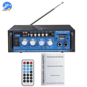 Усилитель 800 Вт Bluetooth усилитель 2CH 400W+400W Digital Audio Power Amp Home Theatre Sound System Hifi Stereo Subwoofer FM USB SD EU Plug