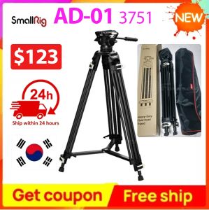 Monopods SmallRig 3751 Video Tripod AD01 Sıvı Kafa 186cm Alüminyum Alaşım Freeblazer Heavyduty Tripod 4167 Kamera/DSLR Kamera