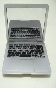 Белый и серебряный мини -ноутбуки зеркальный ноутбук портативный мини -зеркальный зеркал для MacBook Air 100 PCSLOT DHL1349700
