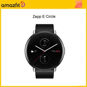 Смотреть глобальную версию Zepp e Circle SmartWatch отслеживание пульса 5ATM водостойкость