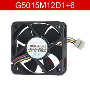 Fareler G5015M12D1+6 12V 0.2A 50*50*15mm 4pin PWM Araba Ses Soğutma Fan Kablosu Legeth 9.5cm