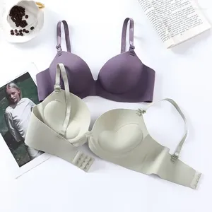 Bras kadınlar dikişsiz sütyen seksi push bralette hiçbir tel kızlar öğrenciler nefes alabilen iç çamaşırı moda 3/4 su bardağı kablosuz kadın