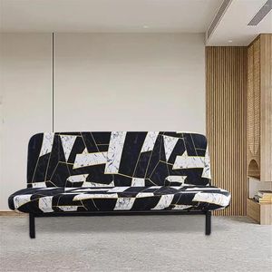 Sandalye kapaklar katlanır kanepe yatak örtüsü düz renk futon kolsuz slipcover polyester elastik kayma tutucu deri kanepe arka yastıklar