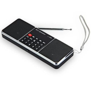 Стенд L288 Mini Portable FM -радиопроводник Стерео музыкальный игрок с USB -дисковым диском ЖК -экрана.