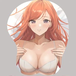 Casos Creative Cartoon Anime 3D Sexy Chest Silicone Mouse Pad Rest Support