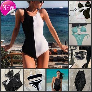 2024 Yeni Moda Tasarımcı Toptan Kadın Mayo Seksi Moda Mektubu Baskı Bikini Kısa Setler Moda Bra Beach Party Seksi Push Up Bandage Bathing Suit W Yüzme