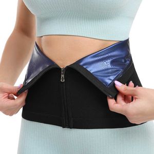 Sauna Sweat Belt Nower Belly Wrap Band костюм для тренировки Тренер Тренер Тренер для женщин с пряжкой на молнии