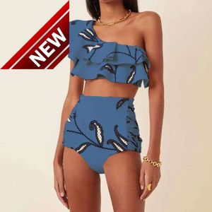 2024 New Fashion Designer Sexy Bikini Set a buon mercato femminile a buon mercato una spalla con tubo da bagno con costume da bagno bikini in bikini a vita alta sexy da spiaggia sexy piscina chic da piscina da piscina da donna