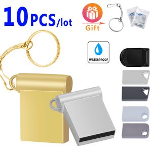 Paneller 10pcs/lot ücretsiz usb flash sürücü2.0 kalem sürücü 1GB 2GB 8GB 16GB 32GB 64GB su geçirmez metal mini pendrive bellek çubuğu u disk